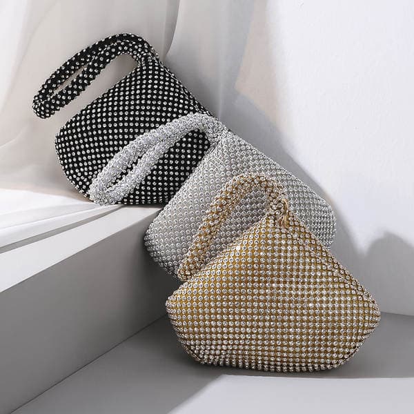 Factory Direct Cross-Border Evening Bag Handmade Rhinestone Jirai-Kei Party Clutch Handbag For Women Small