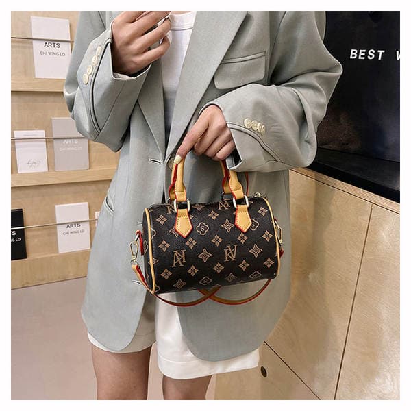Women's Wholesale Boston Bag Classic Print Elegant Commuter & Travel Handbag Shoulder Bag