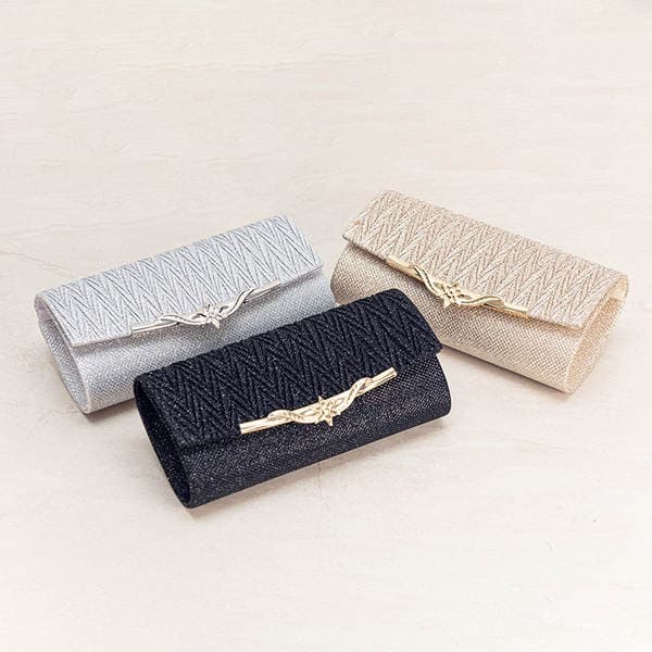 Cross-Border New Factory Direct Metal Women's Evening Bag Shiny Pleated Luxury Portable Round Bottom Crossbody Clutch