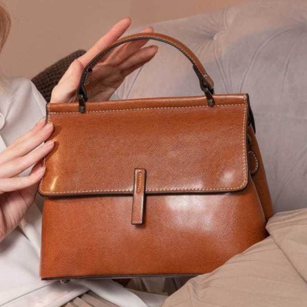Genuine Leather Women's Bag 2026 New Arrival Korean Style Handbag Fashion Shoulder Bag Urban Minimalist Style Dropshipping