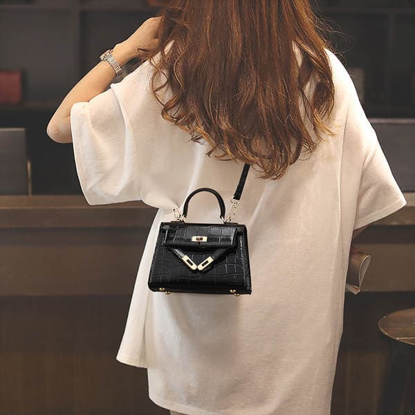 Women's 2026 New Arrival Versatile Fashion Luxury Genuine Leather Crocodile Embossed Crossbody Shoulder Bag