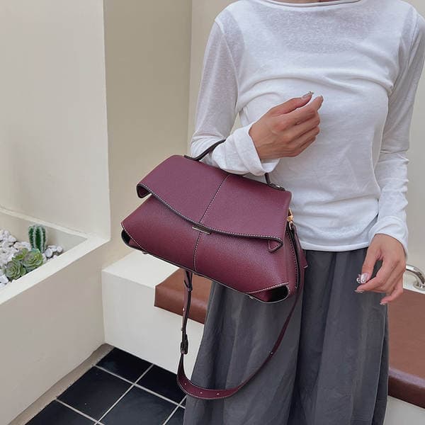 Cross-Border Smile Bag French Style Niche Boston Fashion Pleated Handbag Shoulder Crossbody Bag For Women