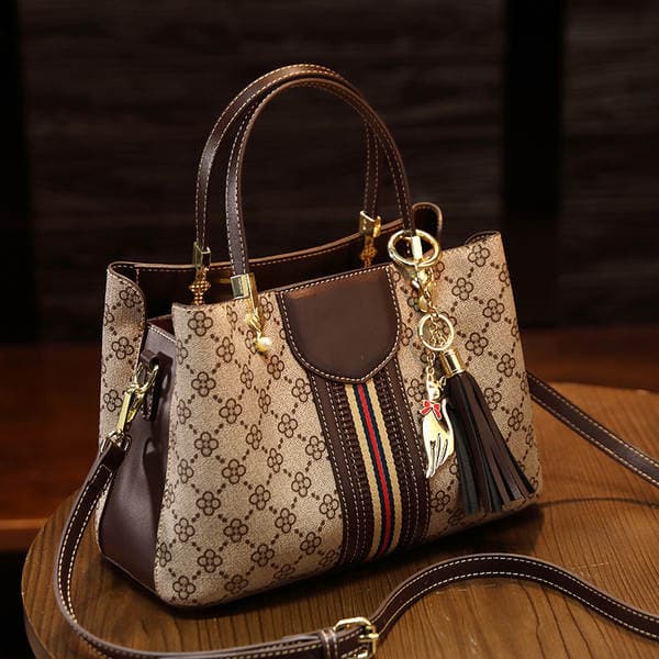 Women's Genuine Leather Bag 2026: New Fashion Versatile Printed Crossbody Bag, Lightweight Luxury Designer Handbag