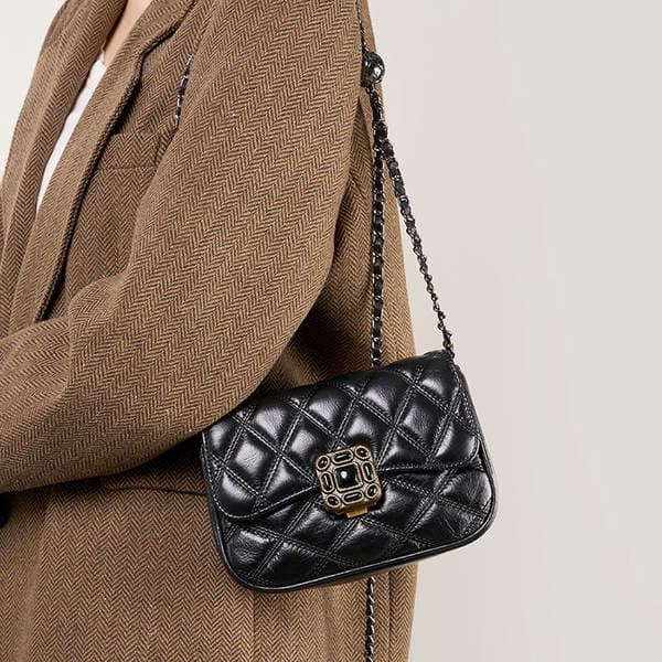 Luxury Women's Mini Bag 2026 New Trend Fashion Niche Crossbody Bag Quilted Chain Retro Square Bag