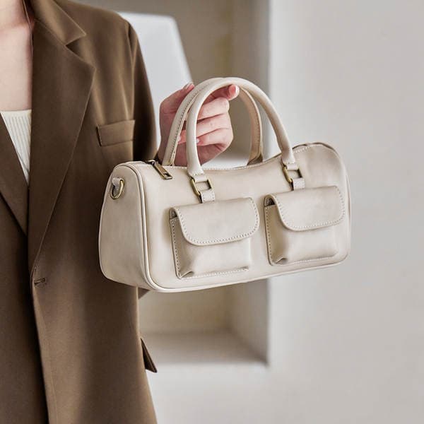 Women's Genuine Leather Handbag 2026 New Fashion Versatile Pillow Bag Simple Retro Commuter Shoulder Crossbody Bag