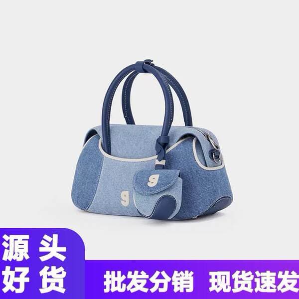 KUNOGIGI Baseball Boston Bag Small Women's Commuter Shoulder Crossbody Bag Retro Style New Arrival