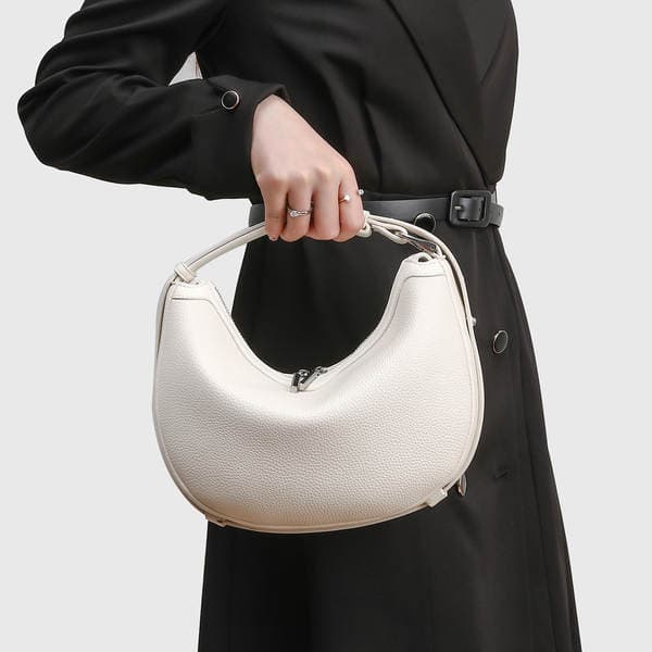 Niche Design Crescent Bag Genuine Leather Underarm Bag For Women 2026 New Arrival Minimalist Luxury Shoulder Crossbody Versatile Handbag