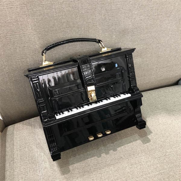2024 New Cross-Border Women's Piano Bag Acrylic Box Bag Shoulder Crossbody Structured Small Square Bag