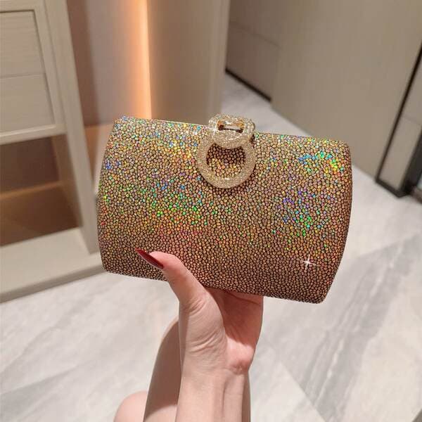 New Cross-Border Rhinestone Evening Bag, Sparkling Diamond Clutch For Women, Fashionable Prom Party Chain Bag