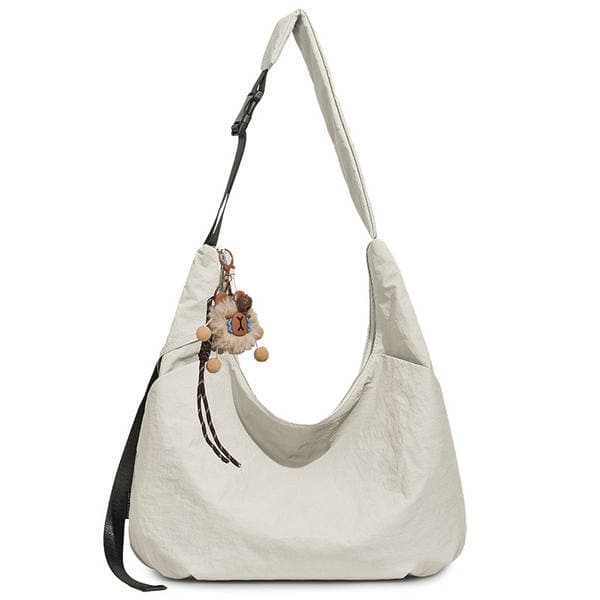 Lazy Style Fashion Women's Crescent Dumpling Crossbody Bag 2026 New Korean Version Casual Oxford Cloth Shoulder Bag