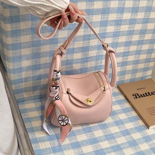 2026 Cross-Border Trending Women's Pillow Bag, Fashion Versatile Shoulder & Crossbody Bag, Lychee Grain Commuter Trendy Doctor Bag