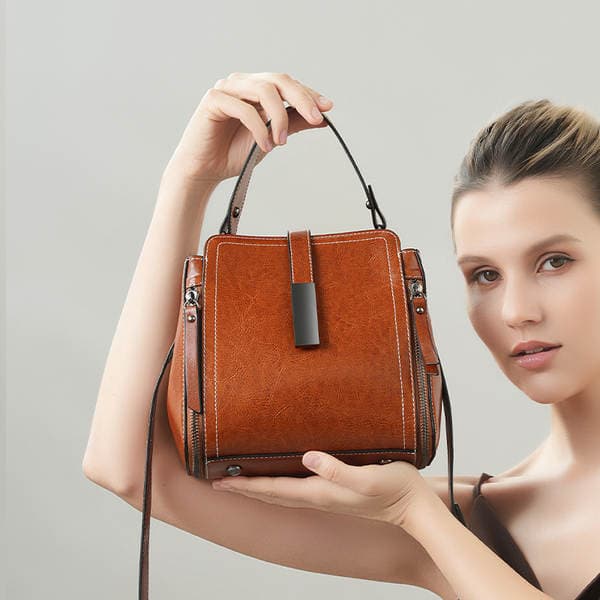 Genuine Leather Women's Crossbody Bag Large Capacity Minimalist Shoulder Bag Versatile High-End Designer Handbag New Arrival